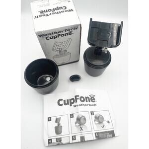 WeatherTech CupFone Cup Holder Universal Adjustable Car Mount Cell Phone NOS